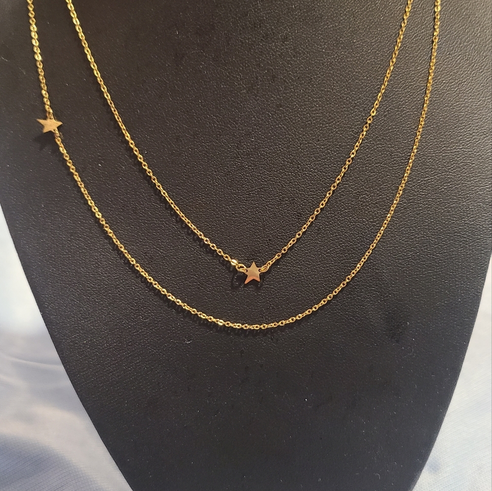 JZJ Jennifer Zuener Star Double Necklace